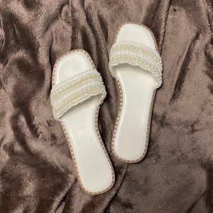 Pearl Slide-On Sandals